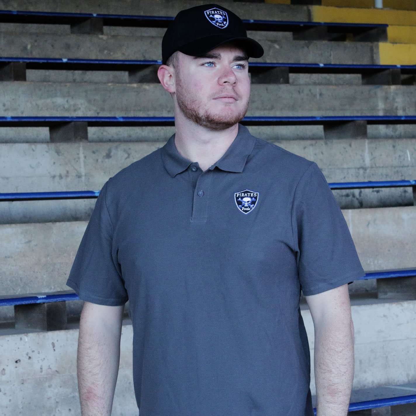 Poole Pirates Polo Grey